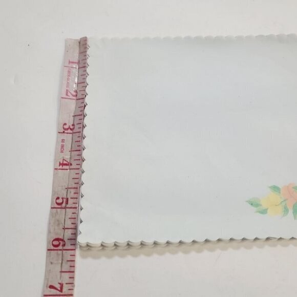 Vintage Pastel.Floral Ruffle Edge Stationary - Picture 6 of 8